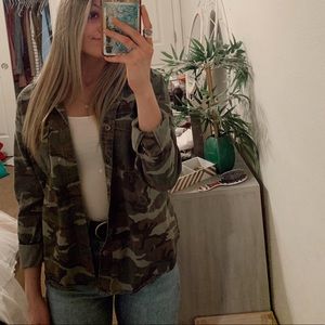Camo Forever 21 button up jacket